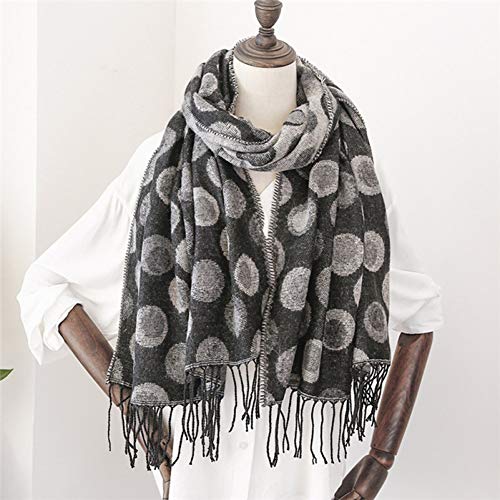 Foulard pour femme chaud et écharpe d'hiver longue grand format poncho