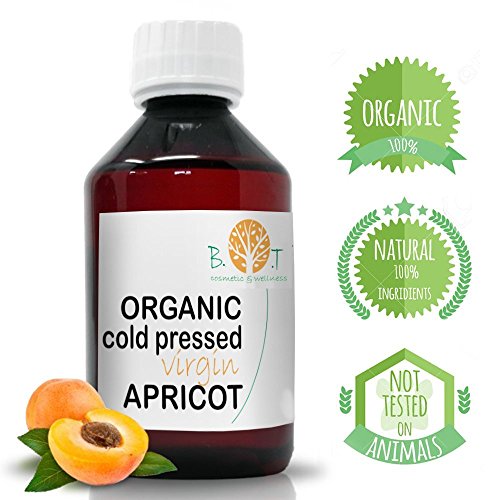 Bio Aprikosenkernöl Kaltgepresst Gesicht, Körper & Haarpflege Verjüngend & Feuchtigkeitsspendend Geeignet für empfindliche Haut Fördert das Haarwachstum, 250 ml