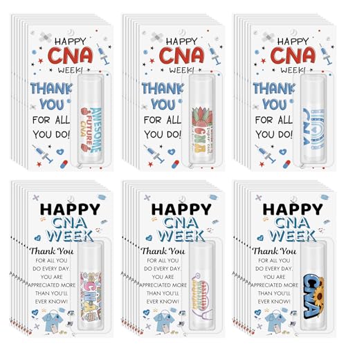 Leelosp 24 EMS Week Appreciation Gifts Emergency Medical Services Week Lip Balm Bulk Inspirational Thank You Men Emergency Nurses Medical Staff Team Hospital Workers Employee Staff