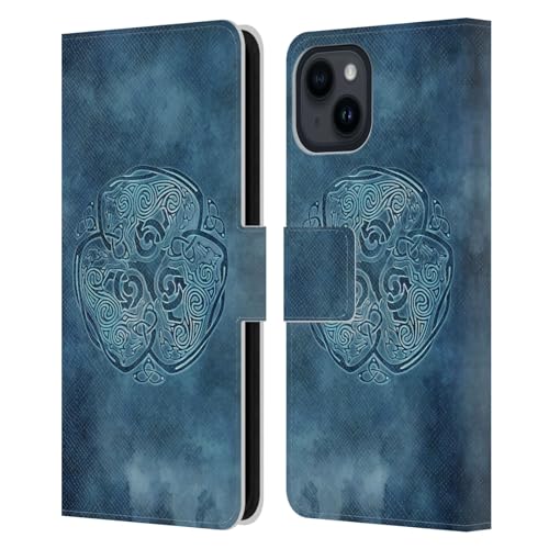 Carcasa celta iPhone 15 cuero Brigid Ashwood acabado premium