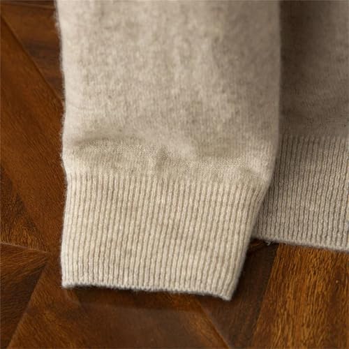 Men's 100 Percent Cashmere Sweater Fall Winter V-Neck Long Sleeve Slim Fit Sweater Pullover Tops3