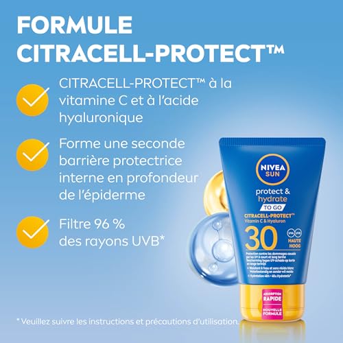 Crème Solaire Lait Corps Spf 30 Hydratant Résistant A 'eau Sun Nivea Le Tube De 50ml - vue 4