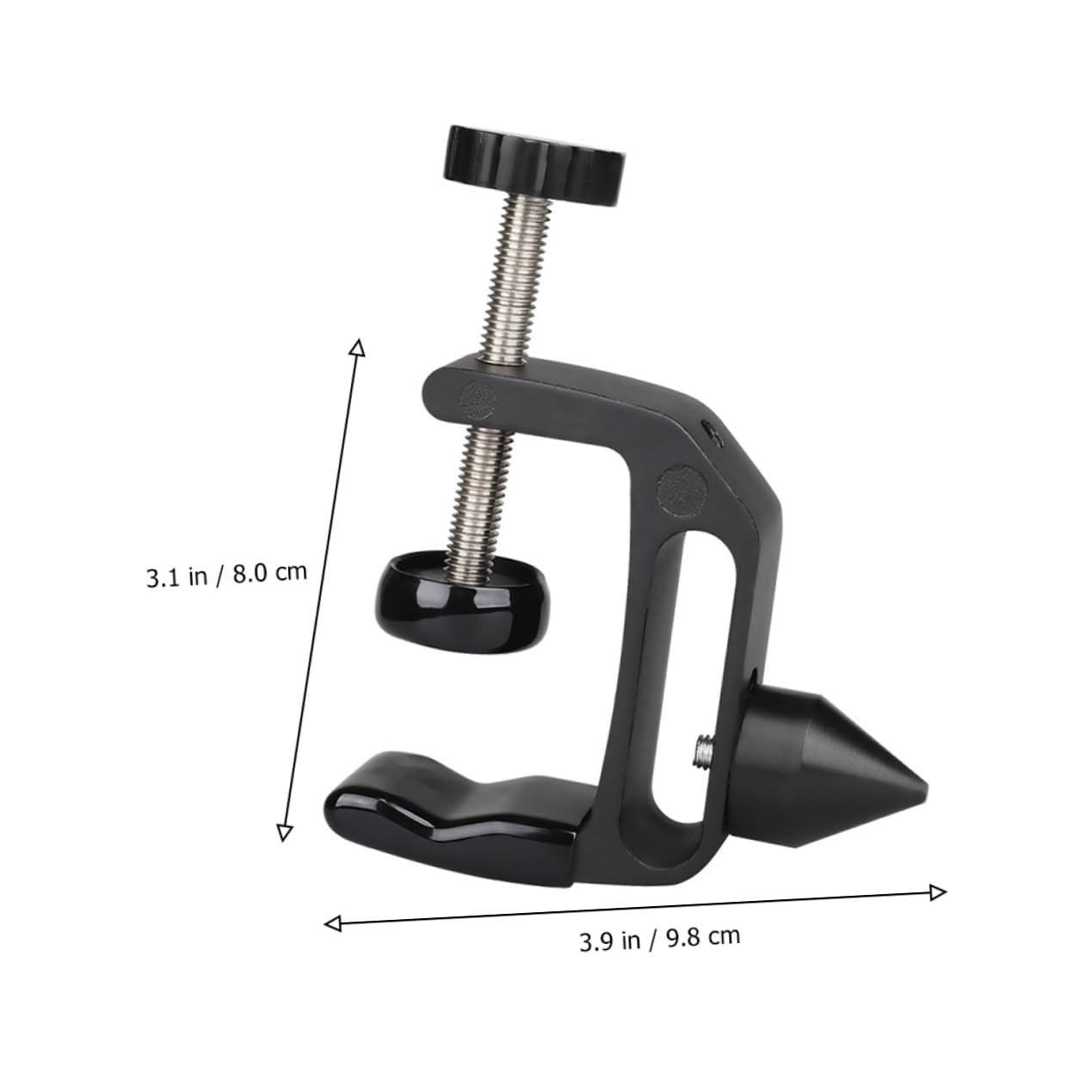 Gatuida Soporte Cónico Clarinete para Escritorio de Multifuncional Metal Negro en Abs Diseño para Fijar Corcho Pulir y Adecuado para Fotografía y Uso Práctico