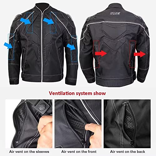 Ilm ILM-JK41 Motorcycle Jackets Motocross Carbon Fiber Armored Shoulder Jacket thumb #2