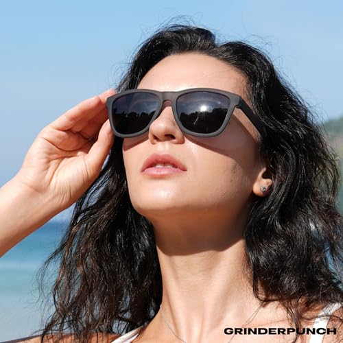 Image of grinderPUNCH Womens Polarized Sunglasses UV400 Protection Classic Retro Driving Sun Glasses Trendy Fashion Shades