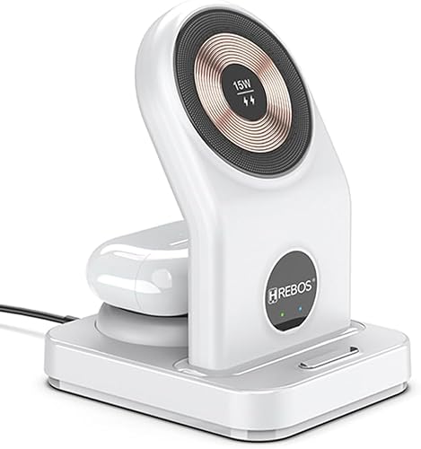 Carregador sem Fio 3 em 1! Compatível com Apple iPhone/iWatch/AirPods, iPhone 15 14,13,12,11 (Pro, P