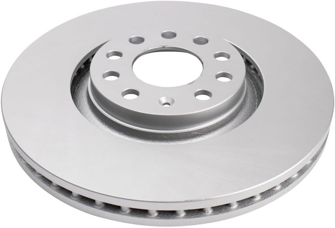 Disc Brake Coated Rotor & Ceramic Pad Front Kit 5 Lug-Wheel Lug Count for Audi for A4 1.8L 05-06 & 2.0L 05-09 & 3.2L 06-08 for A4 Quattro 3.0L 05-06 & 2.0L/3.2L 05-09