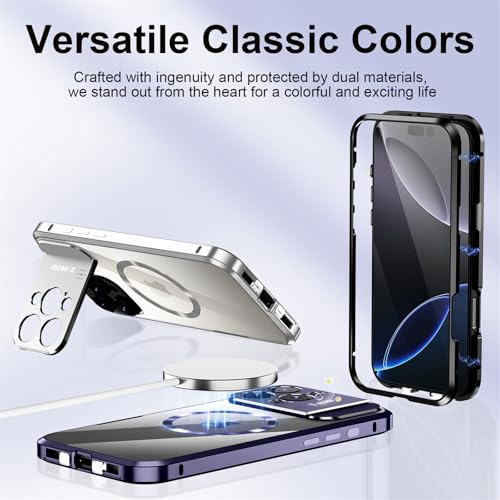 Coque iPhone 16 Pro Max MagSafe transparent avec bumper métallique