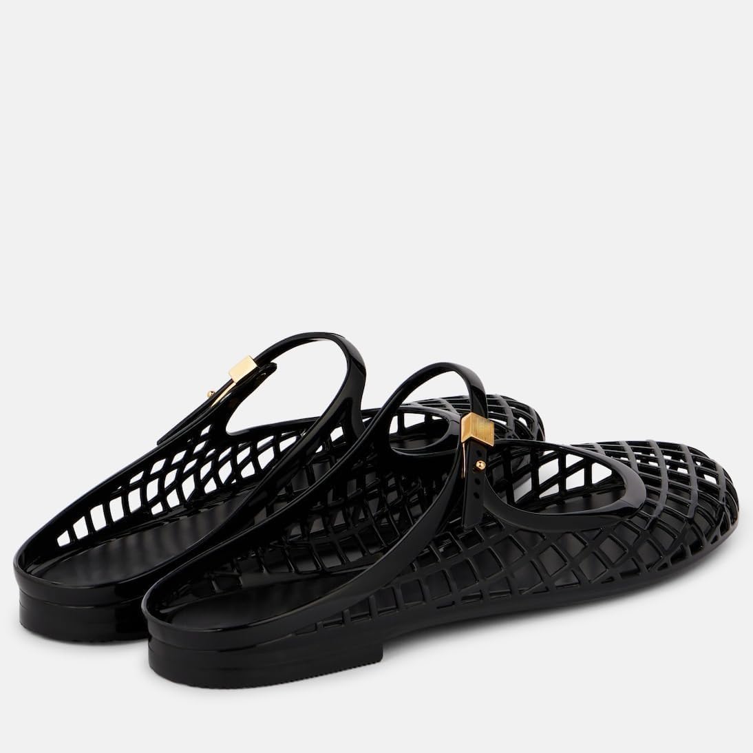 Clear Jelly Slide Sandals for Women Mary Jane Mules Breathable Closed Toe Flat Summer Slip On Mesh Slides for Woman - Image 5