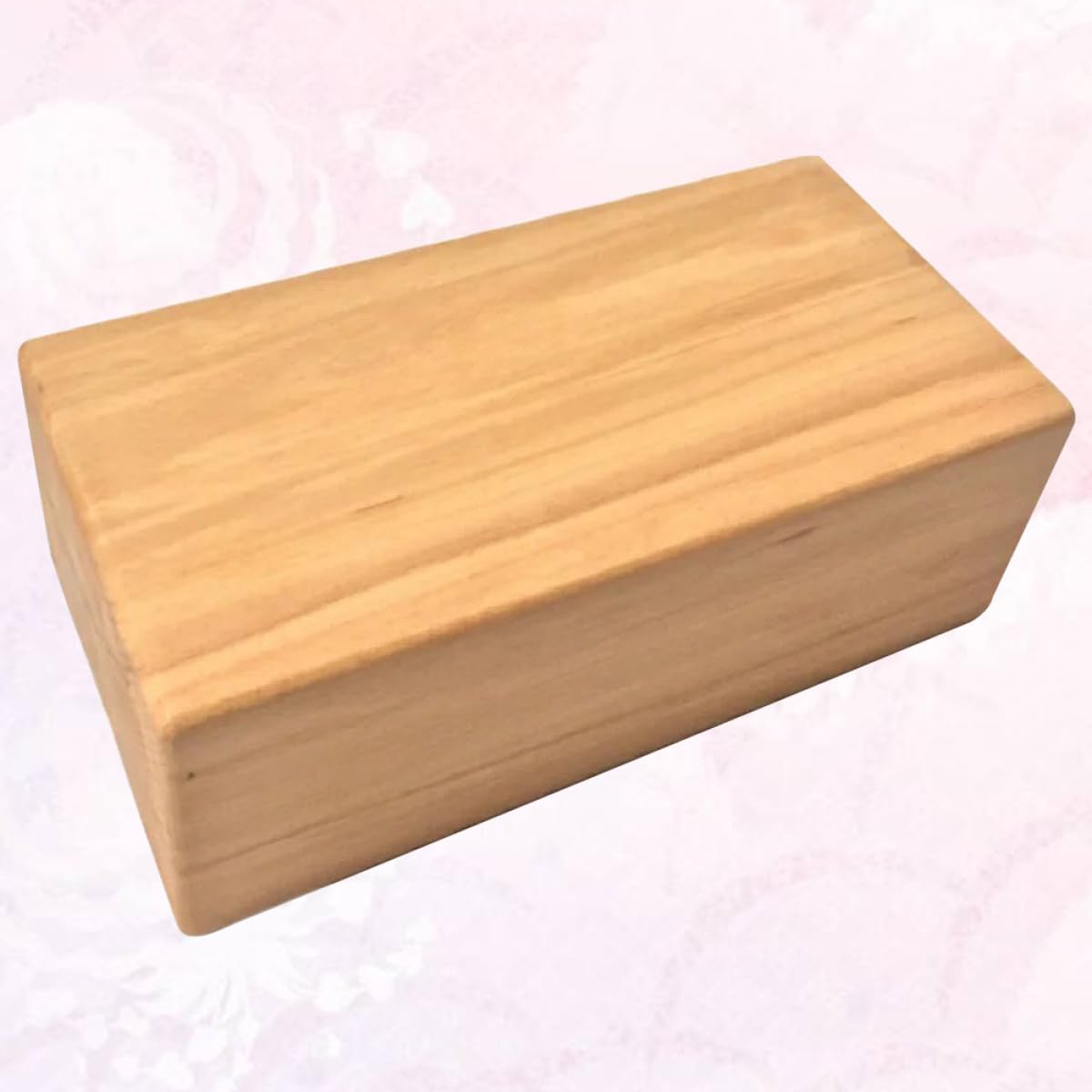 Bloque de Yoga de Madera de Haya Ladrillo Auxiliar de Yoga Alta Densidad Color Amarillo Fácil de Limpiar y Danza