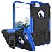 iPhone 7 Case Moonmini Shockproof Kickstand Tire Pattern Detachable 2 In 1 Hybrid Combo Body Armor Case Cover Defender for iPhone 7 , Blue