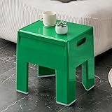 Permory Nightstand Bedside with Storage Space, Multifunctional Colorful Plastic End Table Small Side Table for Bedroom, Dorm and Small Spaces, Easy Assembly(14.7" D x 11.8" W x 15.8" H, Green)