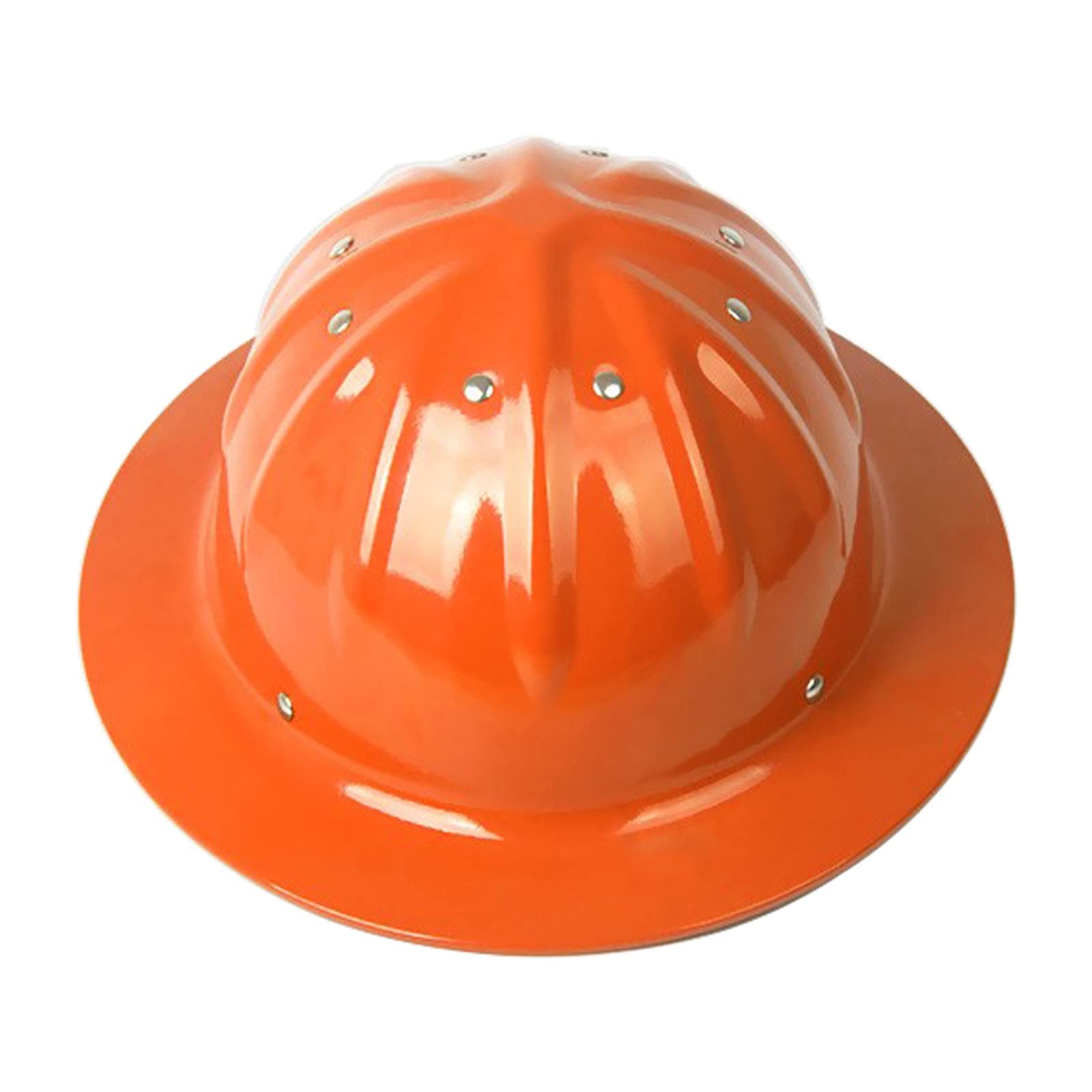 Full Brim Aluminum Hard Hat，Construction Safety Helmet，Rivet Reinforced Protective Equipment Work Cap for Engineering Miner's Forestry