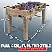 GoSports 54 Inch Full Size Foosball Table - Oak Finish - Includes 4 Balls and 2 Cup Holders