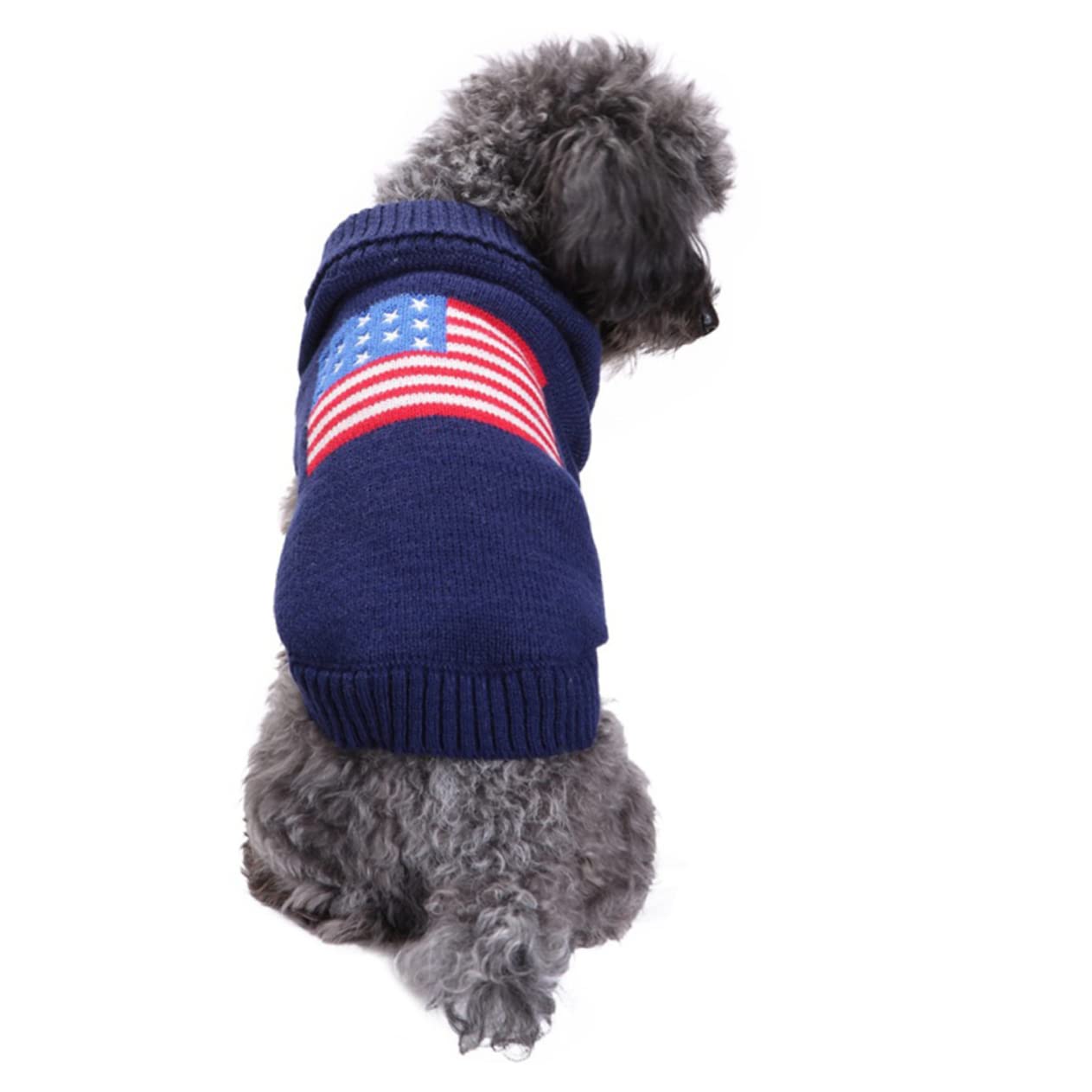 POPETPOP 3 Pz Felpa con Cappuccio Calda per Cani Costume Natalizio per Cani Brutto Maglione Natalizio per Cani Cappotti e Maglioni per Cani Natale del Cane Stati Uniti Marchio della Marea