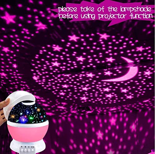 Image of Sttar Master Galaxy Night Light Projector, LED Star Moon Ceiling Lamp Multiple Modes, USB or Battery Powered, Room Decoration Light