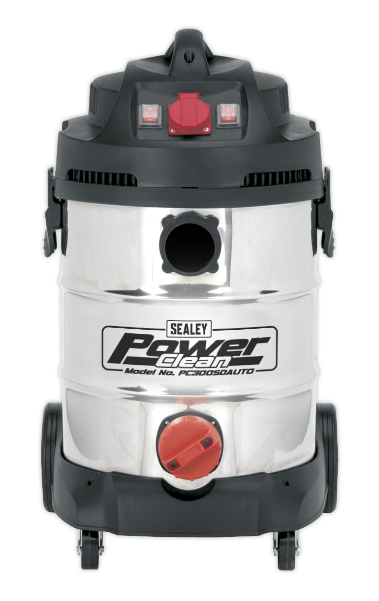 Aspirateur SEALEY nettoyant industriel 30ltr 1400w/230v inoxydable Bin Auto Start