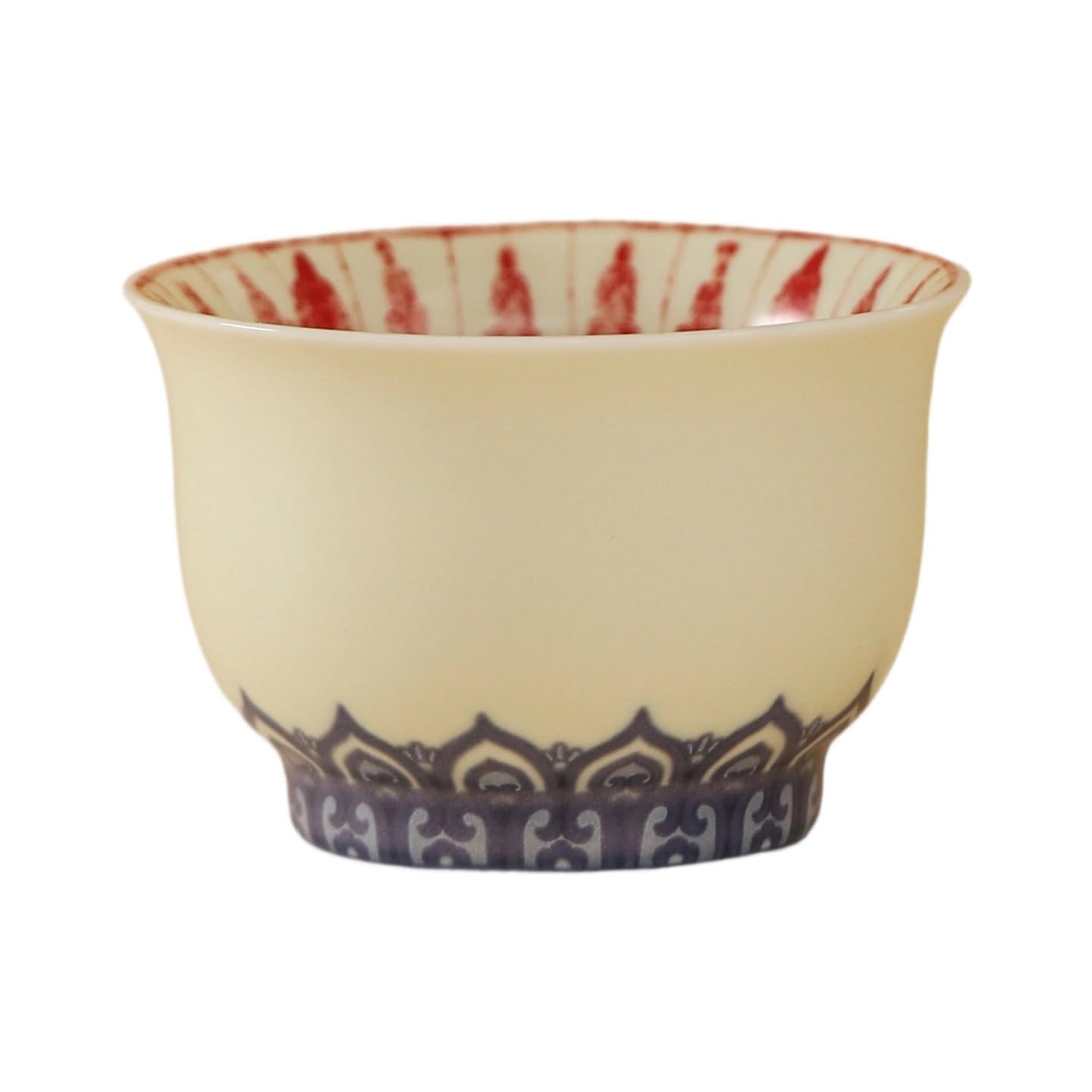 Taza de té Loto Azul cerámica for el hogar Maestra Juego Kung Fu Estilo Chino for Beber Contenedor remojo