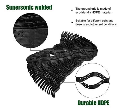 HDPE Geogitter für Schuppenboden, 816,5 kg Tragkraft, Bodenverstärkungsmatten für Wege, Landschaftsbau und Einfahrten, hochfeste Bodenstabilisierung