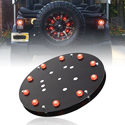 Funlove Spare Tire LED Third Brake Light for Jeep Wrangler 2007-2016
