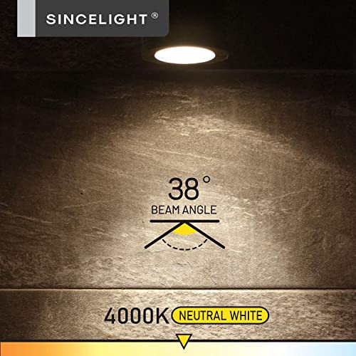 SINCELIGHT PAR30s LED Light Bulb with E27 Base, with 38° Optical Reflector, 10W, Vivid Color RA>92, Neutral White 4000K - Image 3
