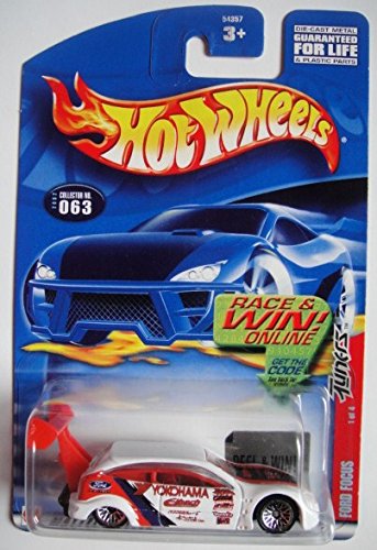 Amazon.com: Hot Wheels Tuners White Ford Focus #63 Race & Wine