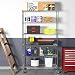 BestOffice Commercial Wire Shelving Unit Metal Shelf Casters Adjustable Layer Rack Strong Steel for Restaurant Garage Pantry Kitchen Garage (45×18×82, Chrome)