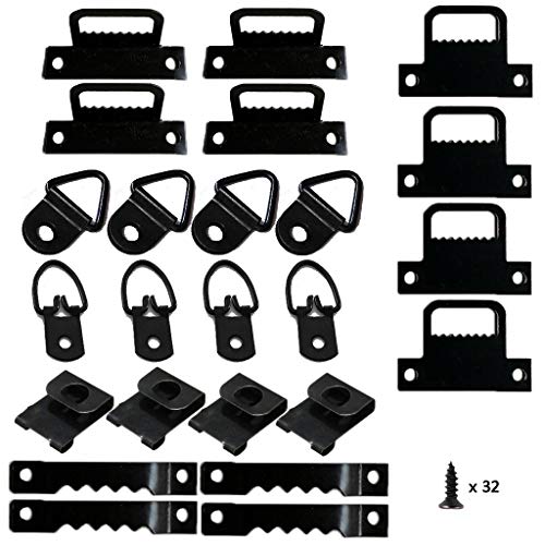 Image of 56pcs /Set Photo Picture Frame Hanging Kit Heavy Duty Serrated Hanger Hardware Fo Ceiling Hooks