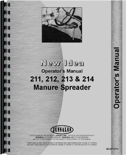 New Idea 214 Manure Spreader Operators and Parts Manual