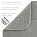 S&T INC. Dish Drying Mat, 16” x 18”, Absorbent Microfiber Kitchen Counter Mat, Dish Drying Pad for Dishes, Utensils, Pots and Pans, Large, Grey