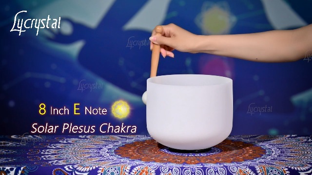 Amazon.com: Lycrystal Singing Bowl 8 Inch E Note Solar Plexus