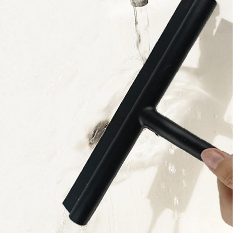 Lavavetri, tergivetro for doccia in silicone con manico lungo | Strumento multiuso for superfici di finestre, parabrezza, auto, specchi e bagni(Gray)