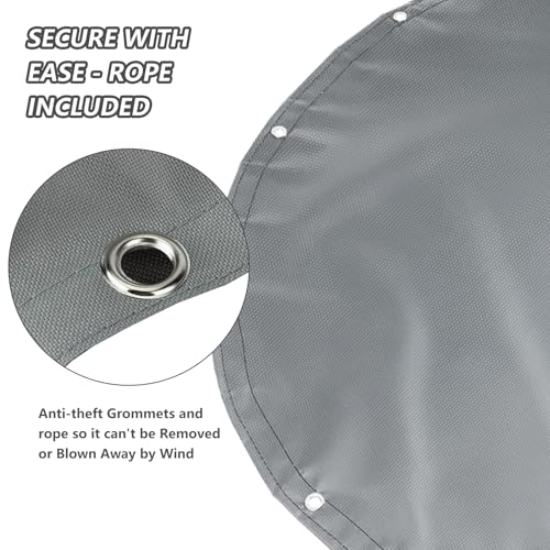 Lona redonda para comedero de ovejas: protector de forraje impermeable para anillos 6