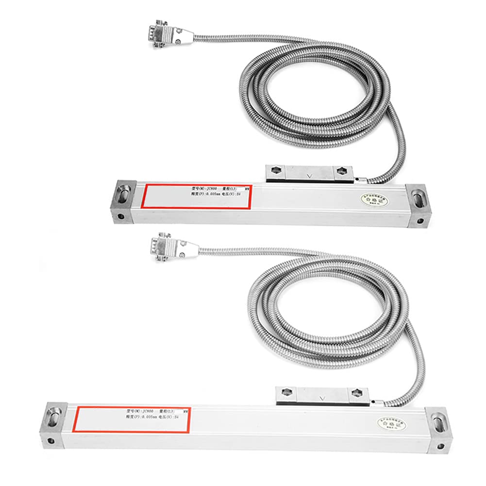 Básculas Lineales DRO, de 0-100 Mm 0-200 Mm para Lectura JCS900-2AE/JCS900-3AE, Aleación de Aluminio, Alta Precisión, Fácil de Instalar
