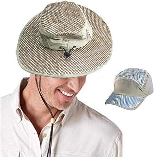 Sonnenhut, Outdoor-Sonnenschutz Kühlung Klimaanlage Kappe Eiskappe - Sommer UV-Schutz - Männer & Frauen - Geeignet Für Outdoor-Sport Tourismus