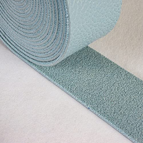 Leather Strap | 85 Inches Long | 1 Inch Wide | 1.8Mm Thick | 1 Leather Strip For Diy Craft Projects, Clothing, Jewelry, Wrapping (Gray-Blue) #TOP2