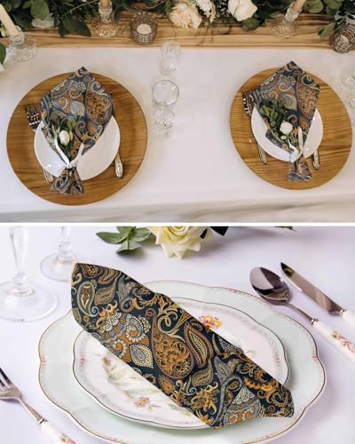 Servilletas de Tela Boho Floral Set de 4 20x20 pulg miniatura 4