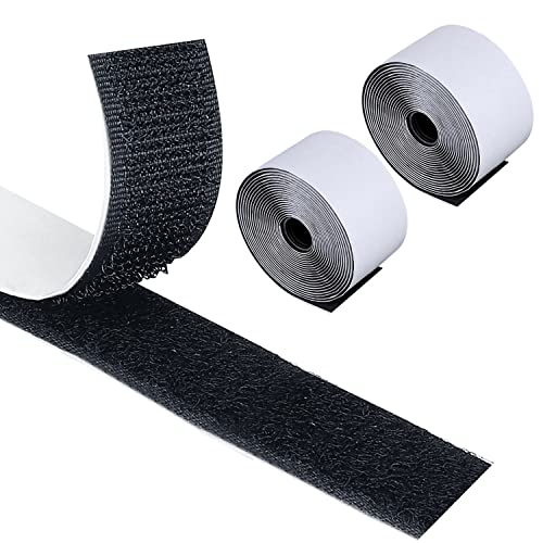 Cinta Adhesiva Doble Cara Gohytal Cinta de Velcro Autoadhesiva,2 X5m Extra Fuerte Adhesiva Doble Cara con Cierre Velcro 50mm Ancho Cinta Adhesiva...