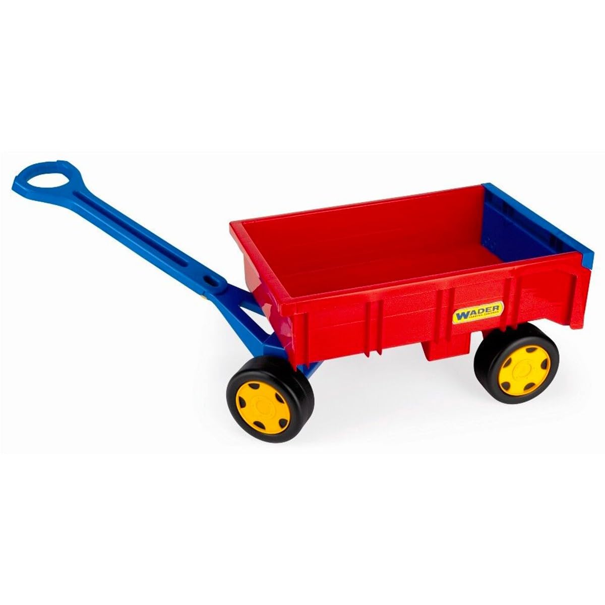 Wader 10950 - Carretilla de Mano Gigante con robustos Ejes de Acero, Capacidad de Carga hasta 60 kg, tamaño Aprox. 95 cm, para niños a Partir de 12 Meses, Juegos creativos