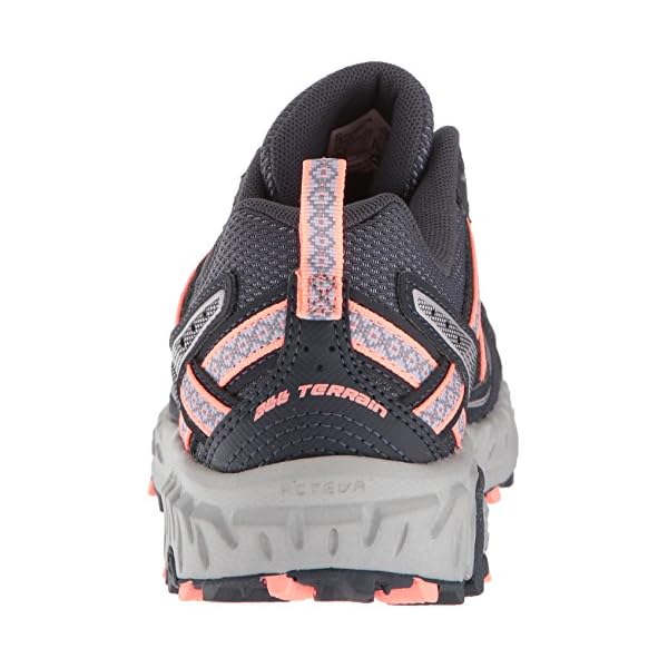 New Balance Women's 410 V5 Trail Running Shoe, Thunder/Gunmetal/Fiji, 9 M US