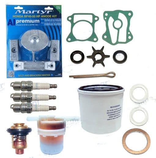 Boot & Motor Kit d'entretien pour moteur hors-bord Compatible avec les moteurs hors-bord Honda BF35A / BF40A / BF45A / BF50A