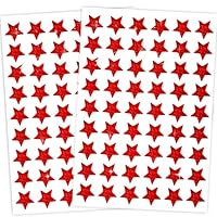 Star Stickers,Holographic Red Star Stickers for Kids Reward,1620 Pack Red Color 0.6\" Sparkly Glitter Foil Small Mini Stars Sticker Teacher Supplies, Behavior Chart,Classroom Student School Planner