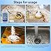 Pipeline Dredging Agent,Drain Clog Remover Agent,Powerful Pipe Dredging Agent,Kitchen Unblocker,Powerful Sink and Drain Cleaner Powder,Fast Foaming for Kitchen Toilet Pipeline Quick Cleaning Tool