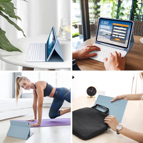 Funda teclado para iPad 11 y 10.9: escribe rápido y sin fallos con panel táctil 3