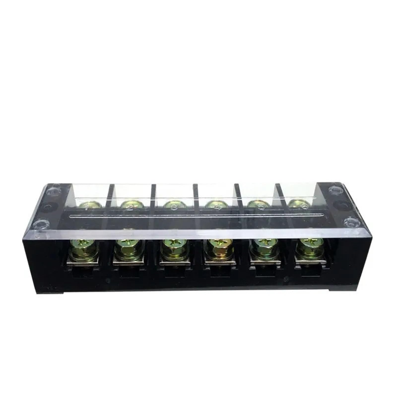 Borniers TBC-6006 TB-606 60 A/6P 600 V, connexion à double rangée, bornes en cuivre avec 12 vis 0,5-10 mm²