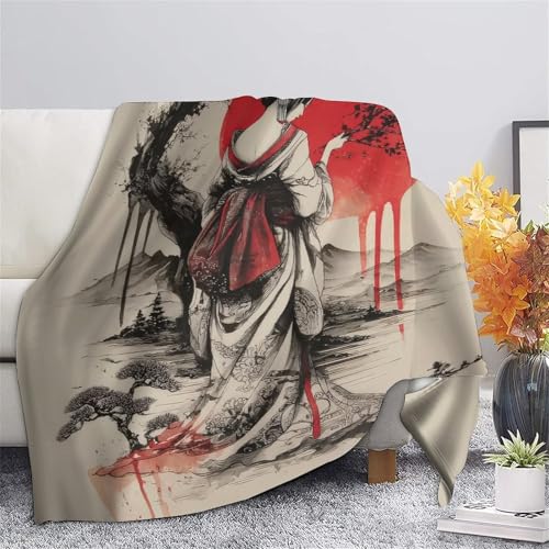Couverture microfibre Geisha anti-froid lavable pour lit canapé - 5
