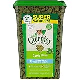 FELINE GREENIES Natural Dental Care Cat Treats, Catnip Flavor, All bag sizes