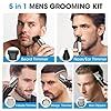 Vexloria Hair Clippers and Beard Trimmer for Men, All-in-One Waterproof Electric Razor & Nose Hair Trimmer with LED Display, Rechargeable Cordless Face & Body Grooming Kit #5