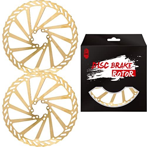 Chooee 160mm 180mm 203mm Bike Disc Brake Rotor 2PCS MTB Disc Rotor For Mountain Bike.Gold by Chooee - Used condition - Image 2