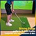 Joloofu Dual-Turf Golf Mat 36MM: 5x4ft Heavy-Duty Golf Hitting Mats Practice Indoor, High-Density Artificial Turf Training Matt for Garage Simulator Chipping Driving Swing, Ideal Gifts for Men Dad